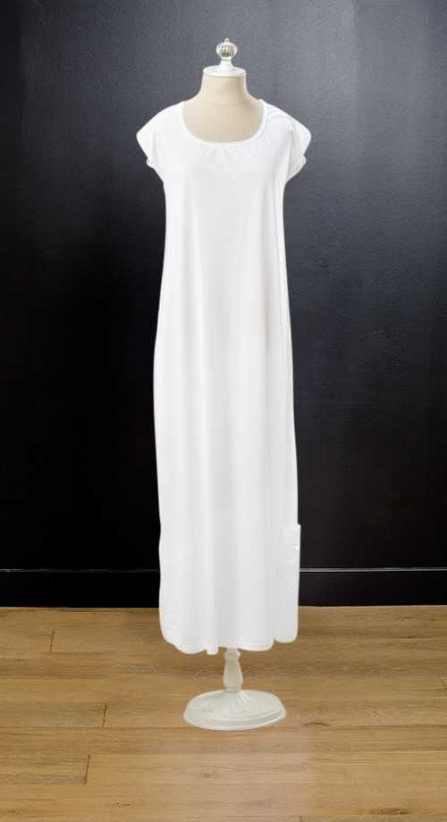 Womens Linen Slip Dress White | Assembly Label