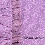 Rhubarb Cobbler pioneer bonnet