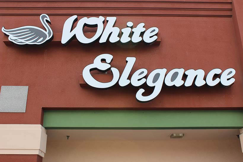 White elegance best sale near me