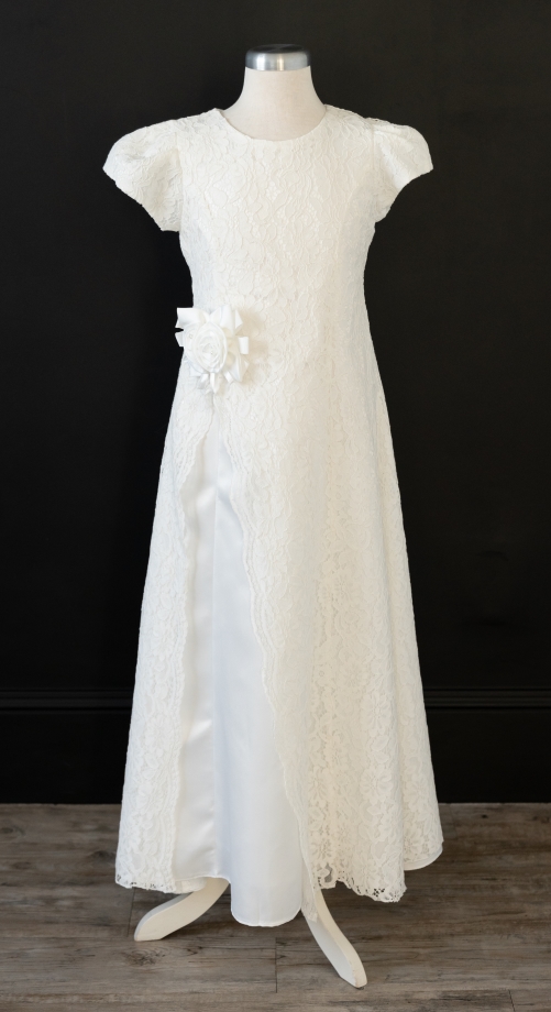 white elegance baptism dresses