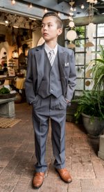 Boys grey suit