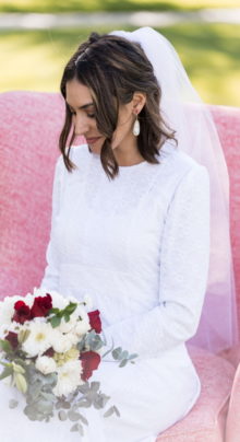 Holland - Modest Lace Wedding Dress High Neck
