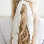 Monaco white hair tie