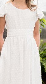 white size 8 girls dress baptism first communion