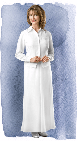 Georgette Skirt - Modest LDS temple dress bridal clothing