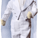 Front - White boys tuxedo for LDS temple weddings - Childrens bridal clothing