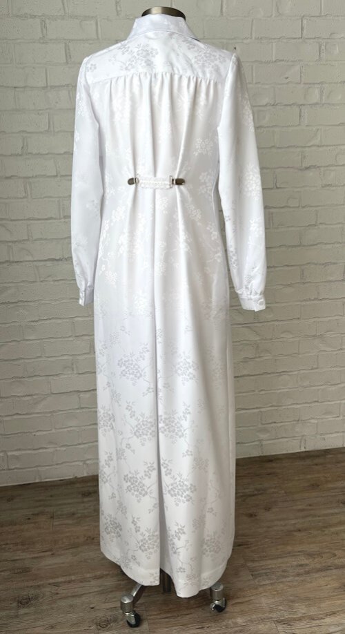 Singapore white LDS temple dress with clip