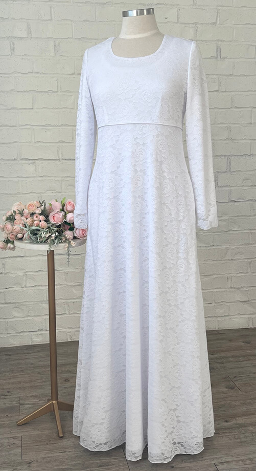 Sienna lace temple dress stretch empire waist Lace Sienna - Image 1